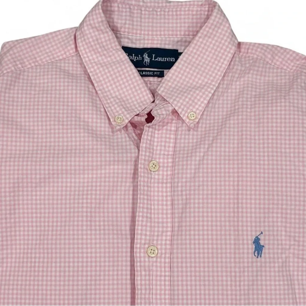 Vintage Polo Ralph Lauren Gingham Plaid Button Down Shirt